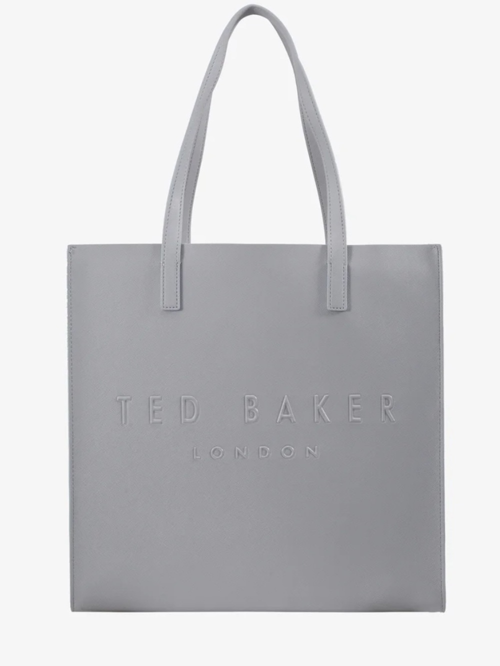 Ted Baker Soocon Large Icon Tote Bag in Light Grey NWT